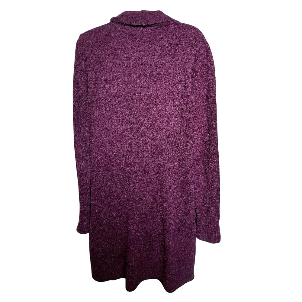 Barefoot Dreams CozyChic Lite Circle Cardi Deep Aubergine Buttery Soft Size XS/S - Picture 10 of 16